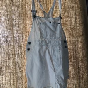 Brandy Melville white overalls